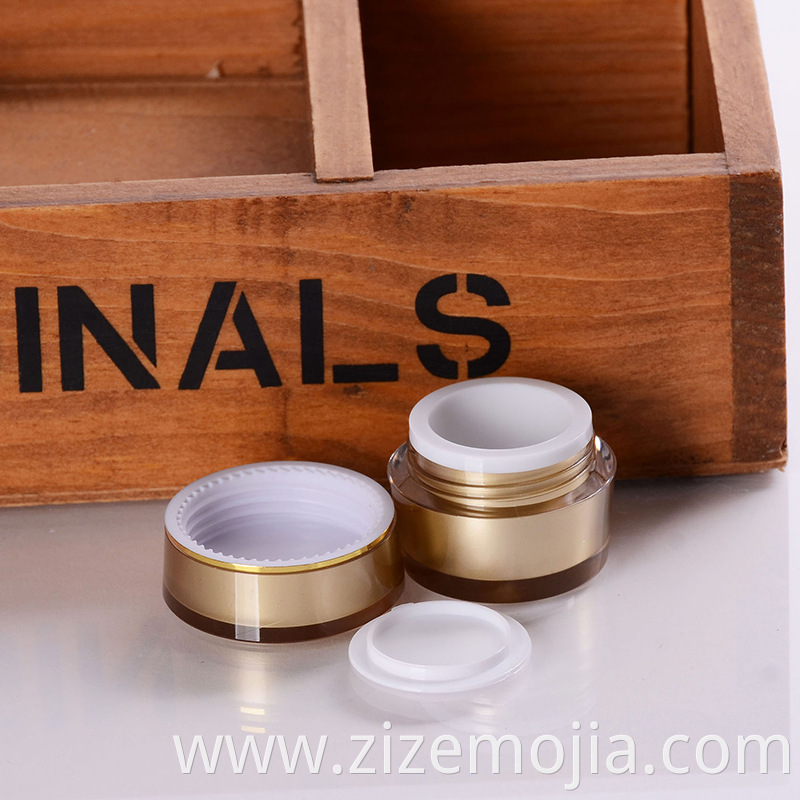 Luxury skin care cosmetic eye cream double wall jar
